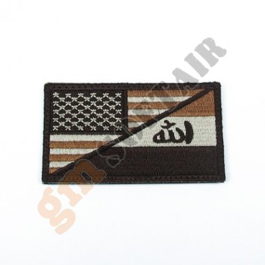 Patch US&IRAQ Military Maneuvers TAN Embroided (KA-AC-2141-TAN King Arms)