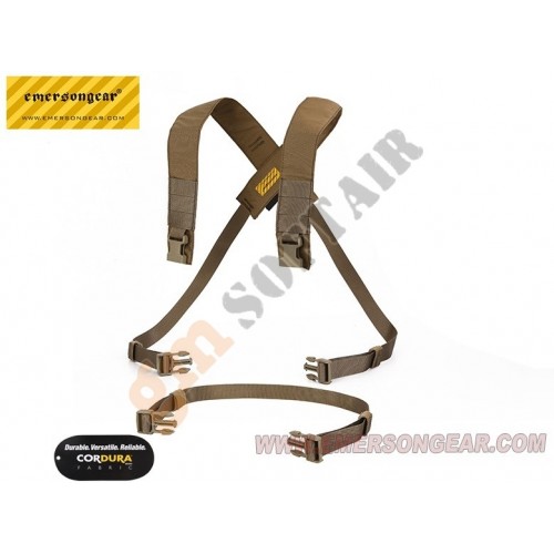 D3CRM Chest Rig Xharness KIT Coyote Brown (EM7409 Emerson) Gm