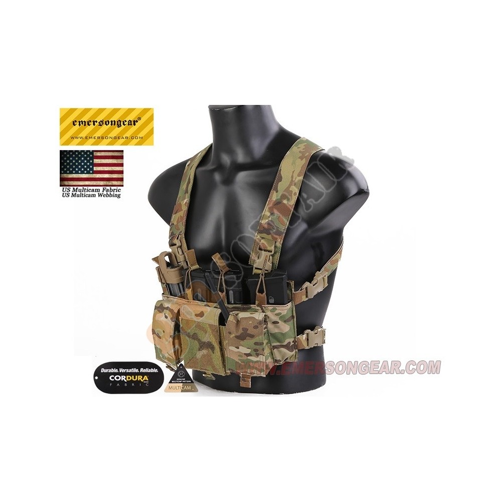 D3CRM Chest Rig Xharness KIT Coyote Brown (EM7409 Emerson) Gm