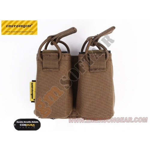 Double Pistol Magazine Pouch for SS Vest Coyote Brown (EM6374 Emerson)