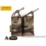 Double Pistol Magazine Pouch for SS Vest Coyote Brown (EM6374 Emerson)