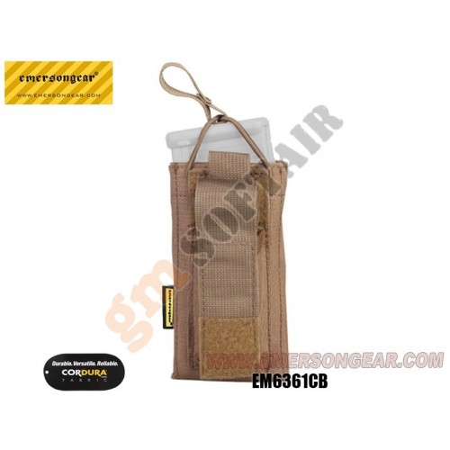 5.56 &amp; Pistol Single Open Top Magazine Pouch Multicam (EM6361 Emerson)