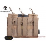 5.56 & Pistol Single Open Top Magazine Pouch Coyote Brown (EM6361 Emerson)