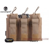 5.56 & Pistol Single Open Top Magazine Pouch Coyote Brown (EM6361 Emerson)