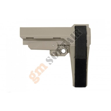 SBA Style Pistol Brace for AR15 Series TAN (BD3675 Big Dragon)