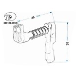Sgancio Caricatore M4/M16 Rosso (BD3885C BIG DRAGON)