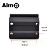 AC12033 Slitta a Sgancio Rapido per ACOG Black (AO1769 AIM-O)