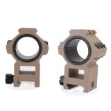 Coppia di Anelli Alti Top Rail 25.4 - 30 mm Neri (AO9030 AIM-O)