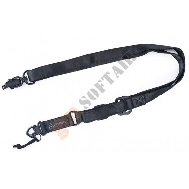 MS2 Multi Mission Rifle Sling With Patch Black (NH07005 nHelmet)