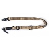 MS2 Multi Mission Rifle Sling With Patch Black (NH07005 nHelmet)