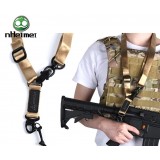 MS2 Multi Mission Rifle Sling With Patch TAN (NH07005 nHelmet)