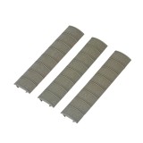 6.25" Black Checkered Rail Covers Black (MP02006 MP)