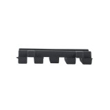 Rail Cover with Wire Loom 5-slot Black (MP02007 MP)