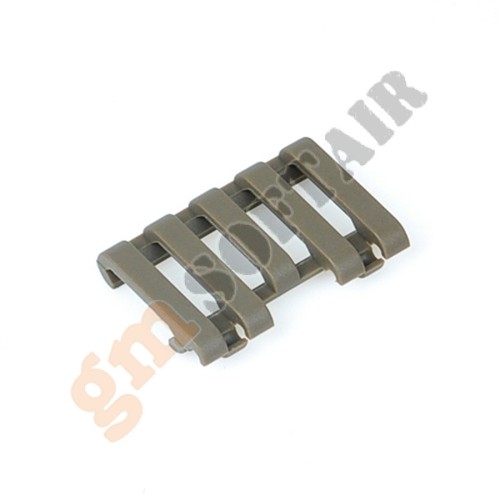 Rail Cover with Wire Loom 5-slot Black (MP02007 MP)