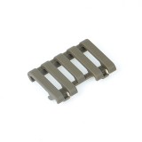 Rail Cover with Wire Loom 5-slot Black (MP02007 MP)