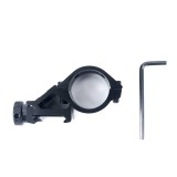 45° Offset Flashlight/Laser Mount 1" Black (ME04038 Metal)
