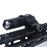 45° Offset Flashlight/Laser Mount 1" Black (ME04038 Metal)