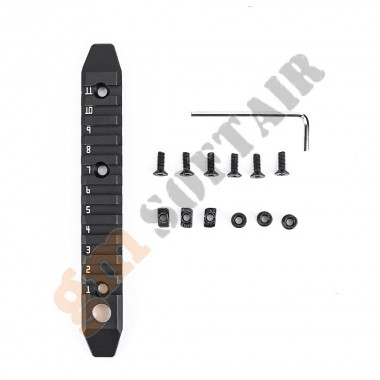 11-Slot M-Lok & KeyMod Rail Black (ME08008 Metal)