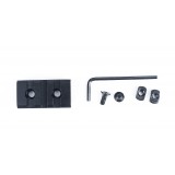 3-Slot M-Lok & KeyMod Rail Black (ME08004 Metal)