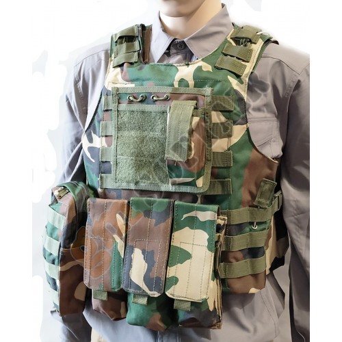 Body Armor con Tasche Woodland