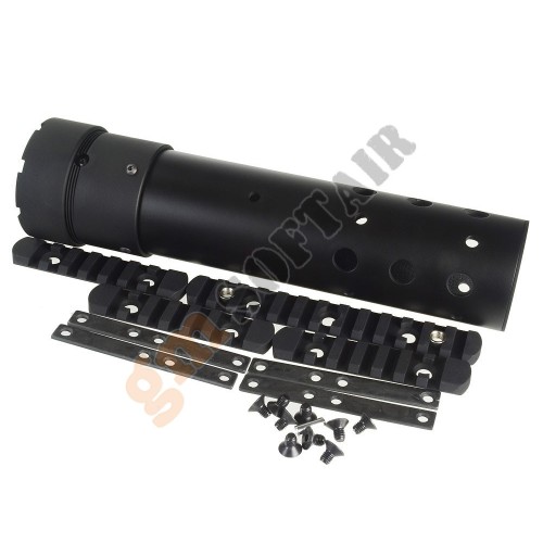 Paracanna M4 PRI GIII Round Rail in Polimero 9 inc Nero (MADBULL) Paracanna M4 PRI GIII Round Rail in Polimero 9 inc Nero (MADBULL)