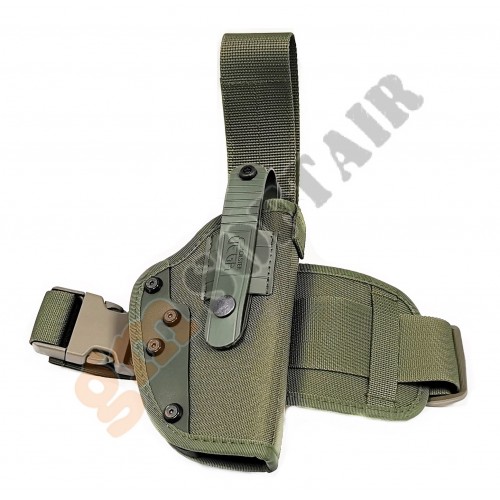 Fondina cosciale per Beretta M92F VERDE (PA260V Vega Holster)