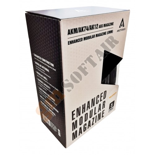 Set da 5 DMAG per AKM da 550 bb Hi-Cap Wheel EMM Black (MAG-AW D-Day)