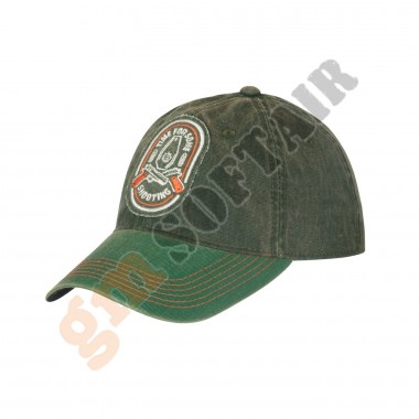 Shooting Time Snapback Cap - Dirty Washed Cotton - DW Dark Green / DW Kelly Green (CZ-STS-DW Helikon-Tex)