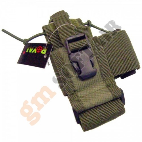 Porta Radio Regolabile MOLLE Verde (RP-1057-V ROYAL)