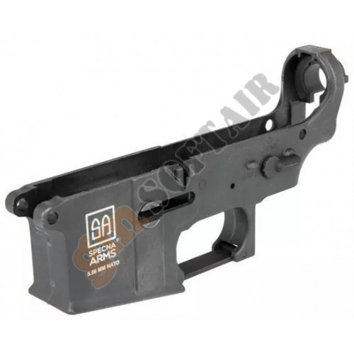 Guscio per M4/M16 in Metallo - SA Logo - Black (SPE-09-016265 Specna Arms)