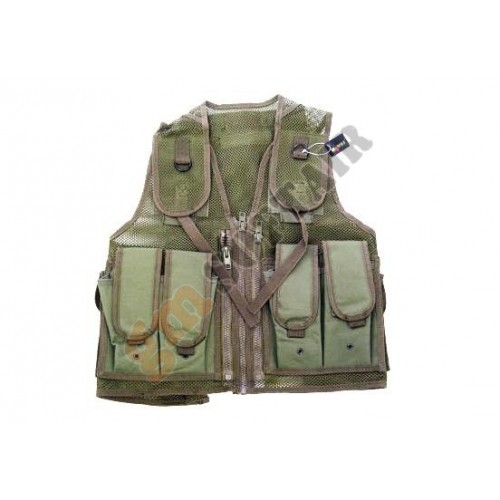 Gilet Tattico a Rete tipo Arktis con zip OD (H10051 Royal) Gilet Tattico a Rete tipo Arktis con zip OD (H10051 Royal)