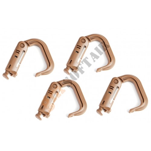 Set 4 Moschettoni Grimlock Verdi (101 Inc.)