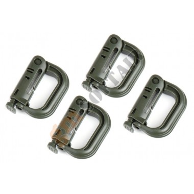 Set of 4 Snap-Hook Grimlock type Green (259136-OD 101 Inc.)