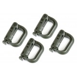 Set 4 Moschettoni Grimlock Verdi (101 Inc.)