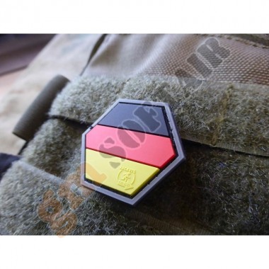 Patch PVC Hexagon German Flag - Full Color (JTG.H.DEU.fc JTG)