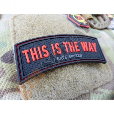 Patch PVC This is the Way / I Have Spoken - Red BlackOps (JTG.TITW.rbo JTG)