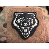 Patch PVC Angry Wolf Head - Glow in the Dark (JTG.AWH.gid JTG)