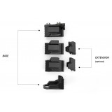 Strike Ind. Angled Vertical Grip Long - Black - Picatinny Rail (SI-AR-CMAG-RAIL Madbull)