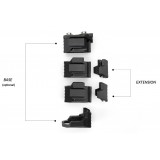 Strike Ind. Angled Vertical Grip Long - Black - Picatinny Rail (SI-AR-CMAG-RAIL Madbull)