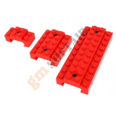 Block Rail Cover Picatinny - Red (183187 First Factory)