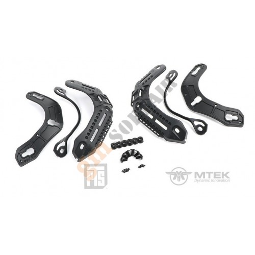 MTEK FLUX M-LOK Accessory Rails - Black (MF102140307 PTS)