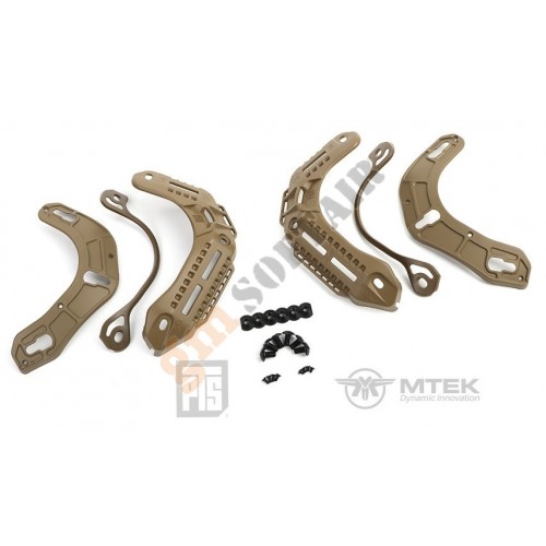 MTEK FLUX M-LOK Accessory Rails - Black (MF102140307 PTS)