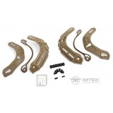 MTEK FLUX M-LOK Accessory Rails - Black (MF102140307 PTS)