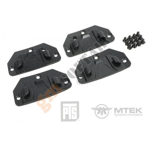 MTEK FLUX M-LOK Accessory Rails - Black (MF102140307 PTS)