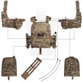 CP Style NCPC Tactical Vest - Coyote Brown (EM7435 Emerson)