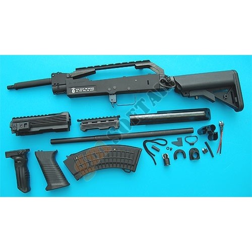 AK Special Forces 100M Conversion Kit Extended Stock - Black (GP716B G&amp;P)