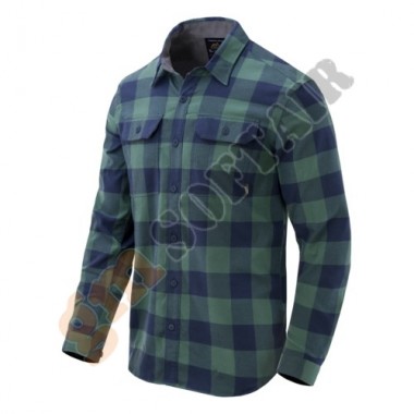 GreyMan Shirt - Moss Green Checkered - tg. M (KO-GMN-NS Helikon-Tex)