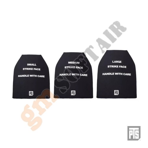 SAPI Dummy Plates (Front and Back) M - Black (PT831530307 PTS)