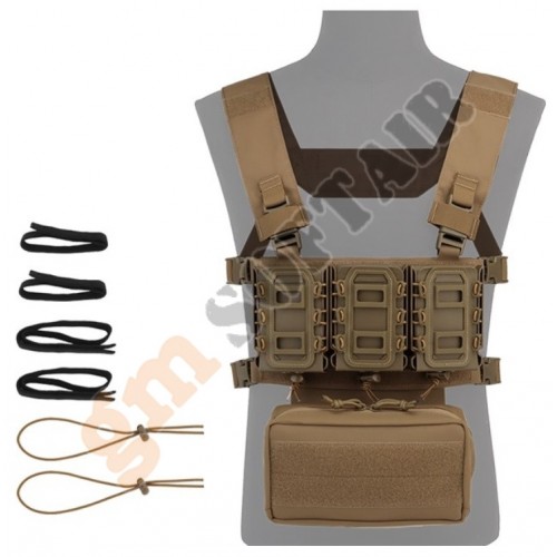 Gilet Tattico D3CRM Tactical Chest Rig - Coyote Brown (VE-91-CBT-01-RG Wostport)