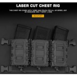 Gilet Tattico D3CRM Tactical Chest Rig - Ranger Green (VE-91-SET-01-RG Wostport)